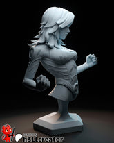 Invisible Woman Bust 3D-printed model